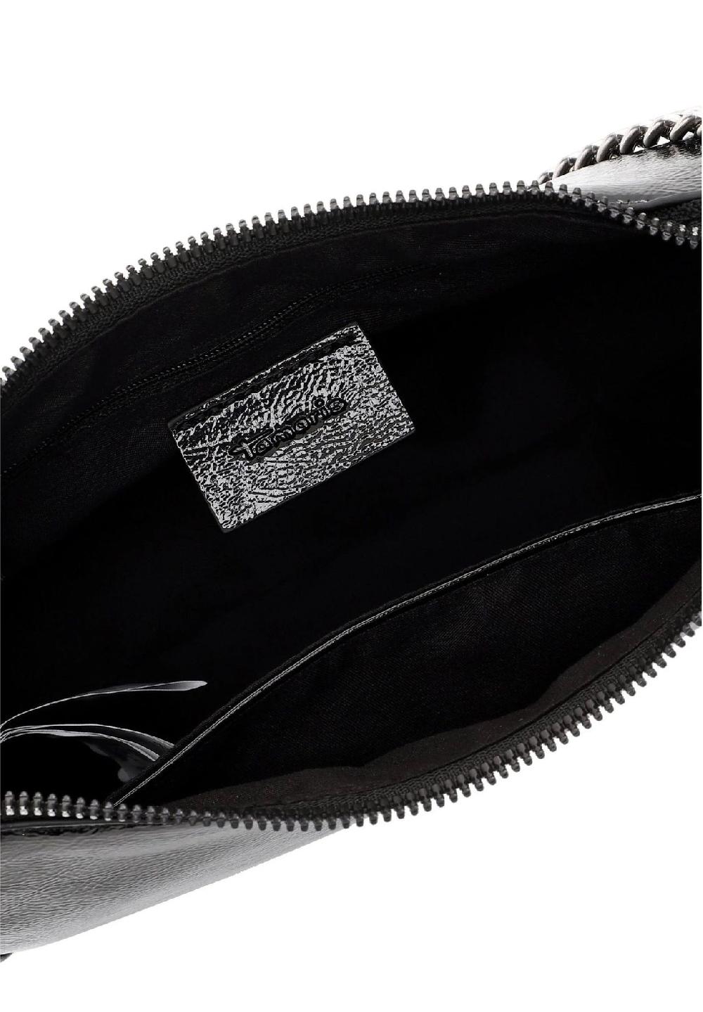 Tamaris Schultertasche "Flaviana" Lack-Optik Reißverschluss Für Damen