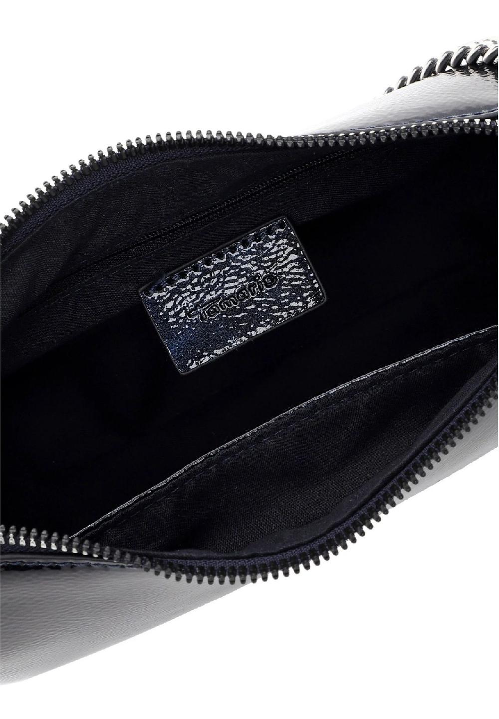 Tamaris Schultertasche "Flaviana" Lack-Optik Reißverschluss Für Damen