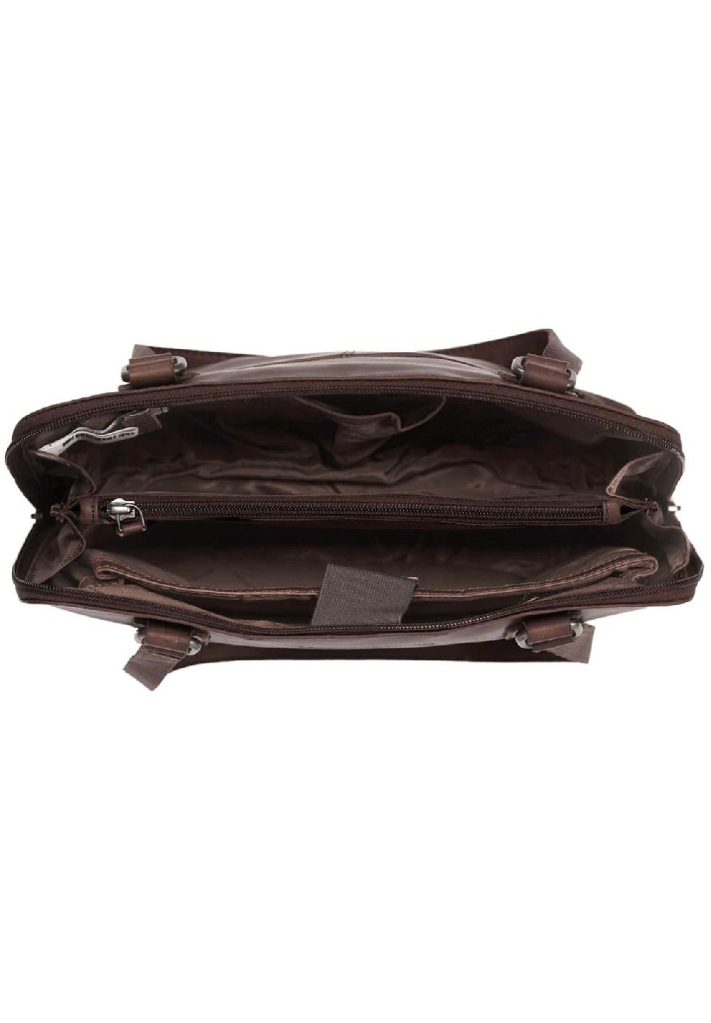 The Chesterfield Brand Wax Pull Up Wax Pull Up Schultertasche Leder 30 Cm Laptopfach