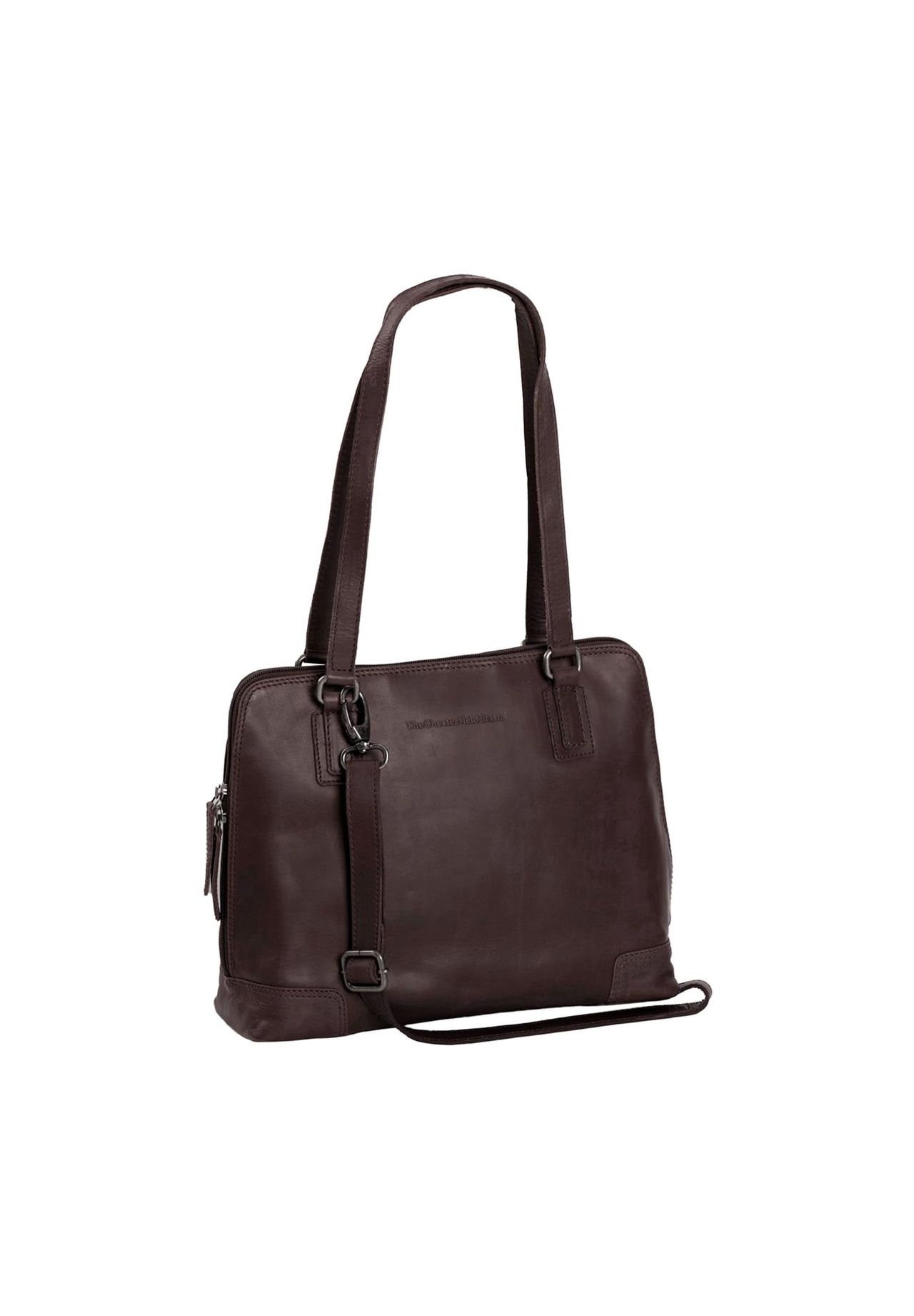 The Chesterfield Brand Wax Pull Up Wax Pull Up Schultertasche Leder 30 cm Laptopfach