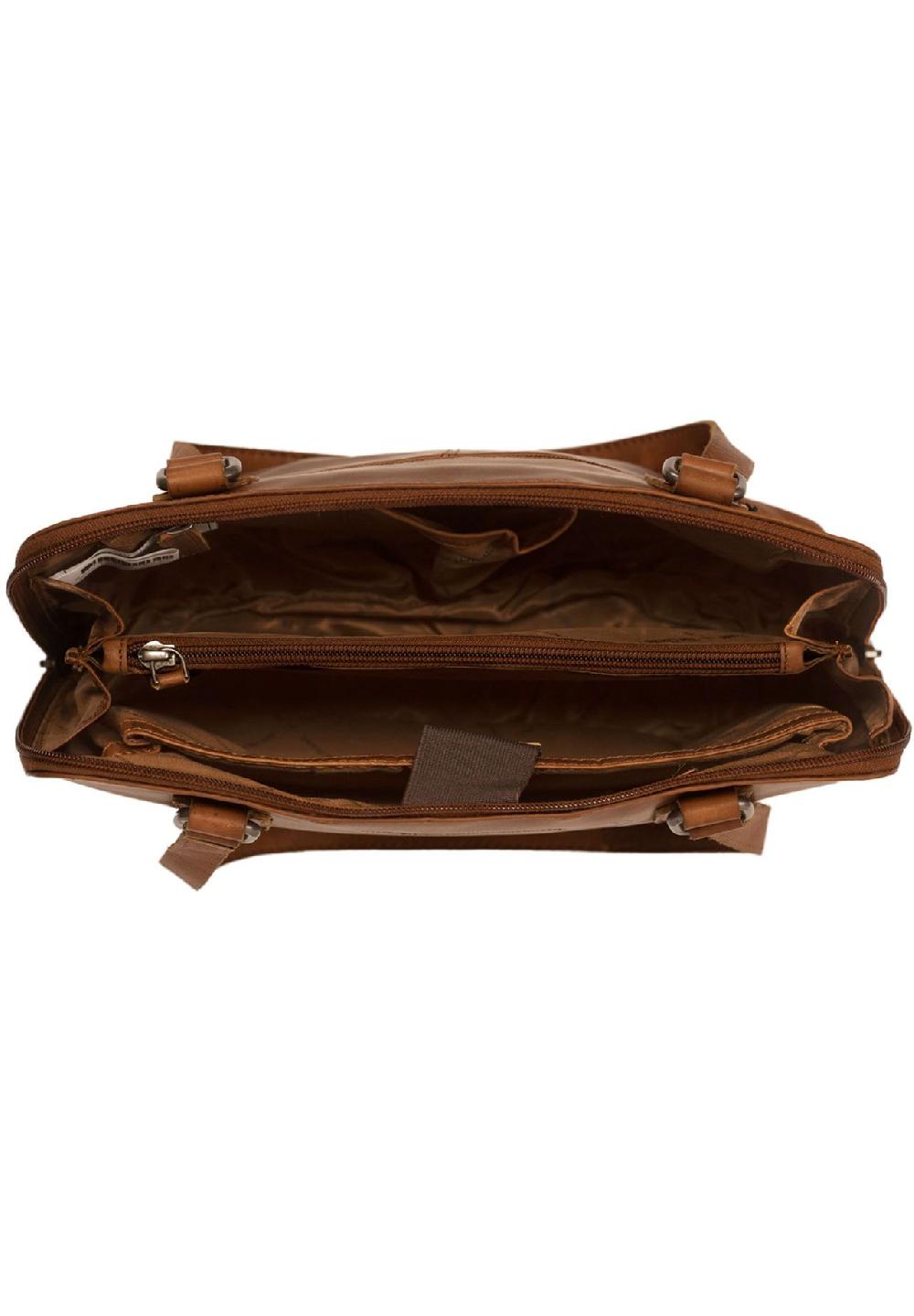 The Chesterfield Brand Wax Pull Up Wax Pull Up Schultertasche Leder 30 Cm Laptopfach