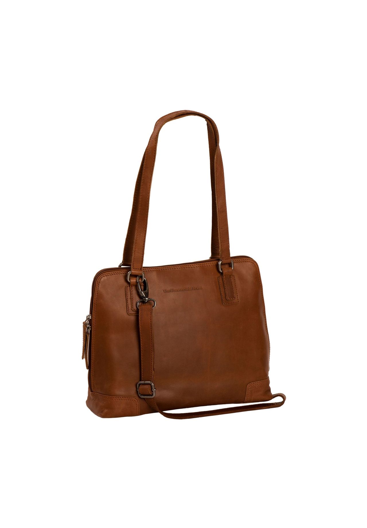 The Chesterfield Brand Wax Pull Up Wax Pull Up Schultertasche Leder 30 cm Laptopfach