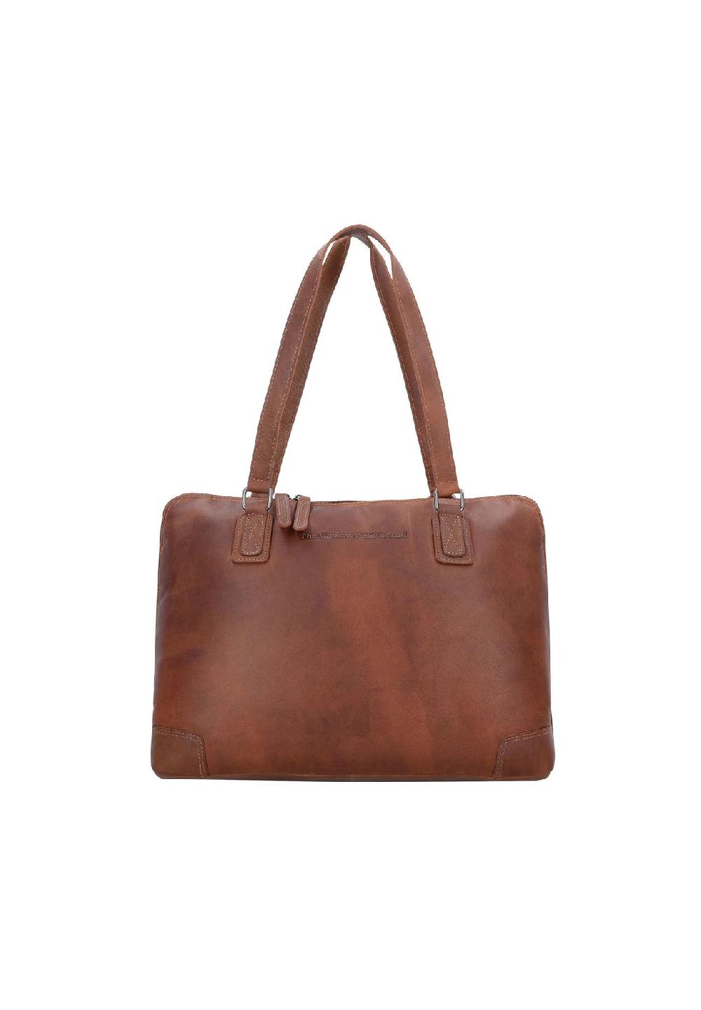 The Chesterfield Brand Wax Pull Up Wax Pull Up Schultertasche Leder 37 cm Laptopfach