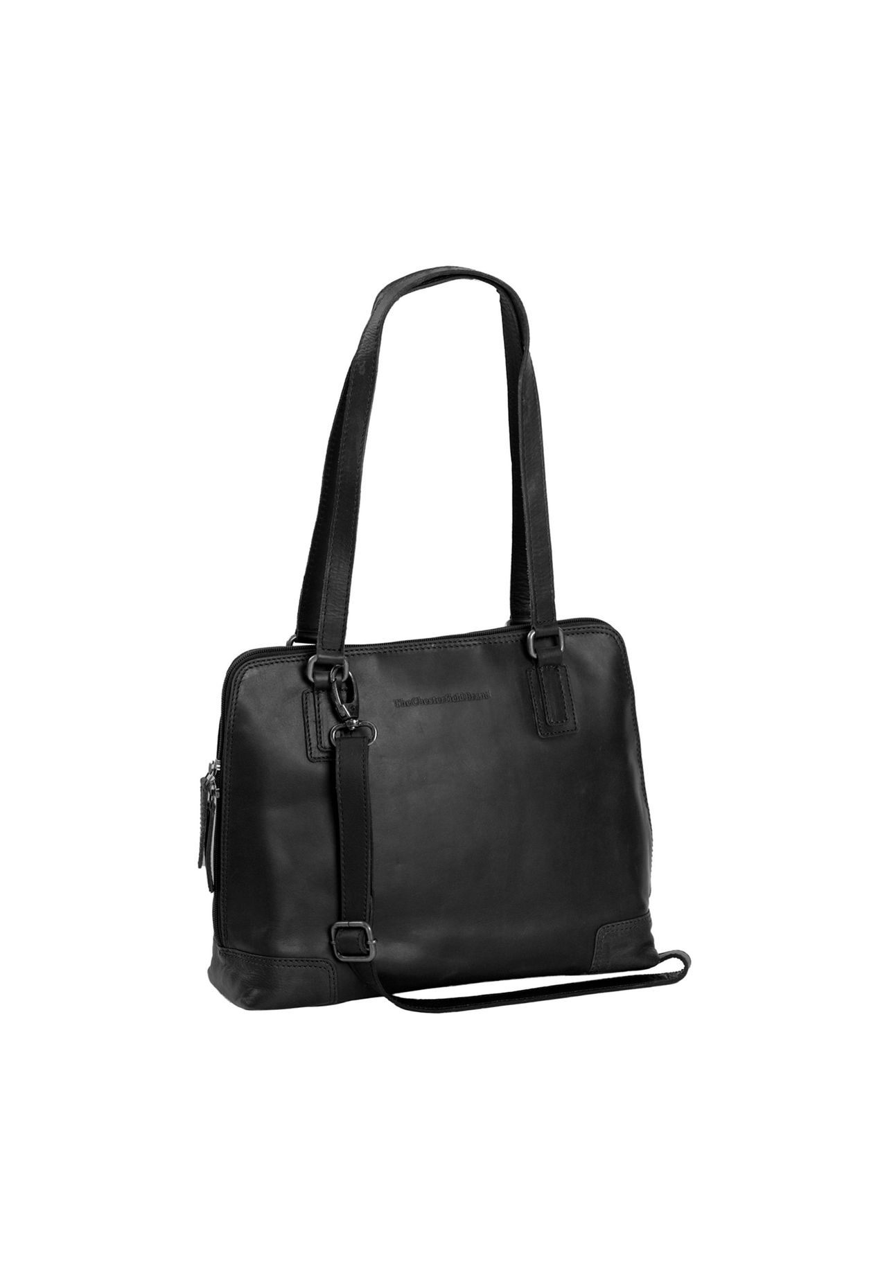 The Chesterfield Brand Wax Pull Up Wax Pull Up Schultertasche Leder 30 cm Laptopfach