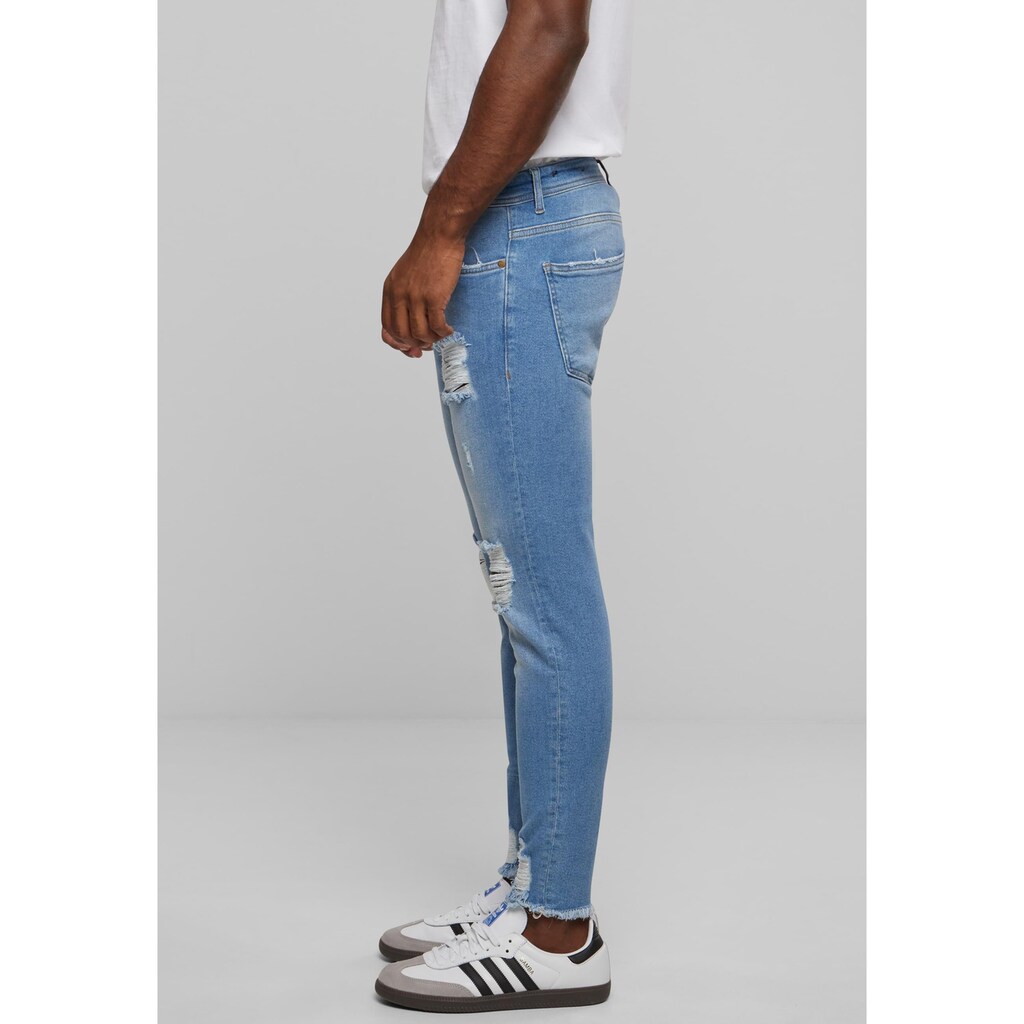 2Y Studios Bequeme Jeans »2Y Studios Herren 2Y Destroyed Cropped Skinny Denim« ▷ Für