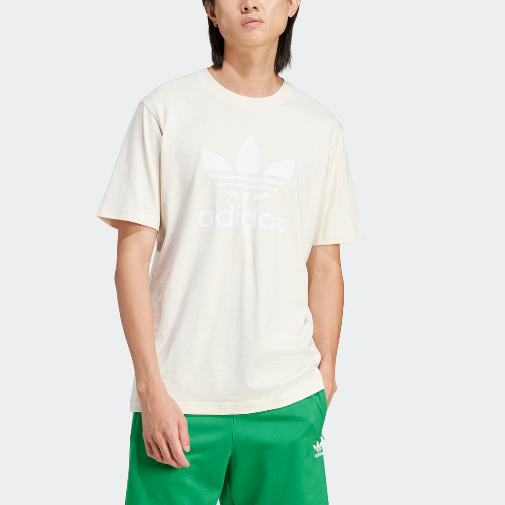 adidas Originals T-Shirt »TREFOIL T-SHIRT« Basic Shirt mit großem Trefoil Logoprint