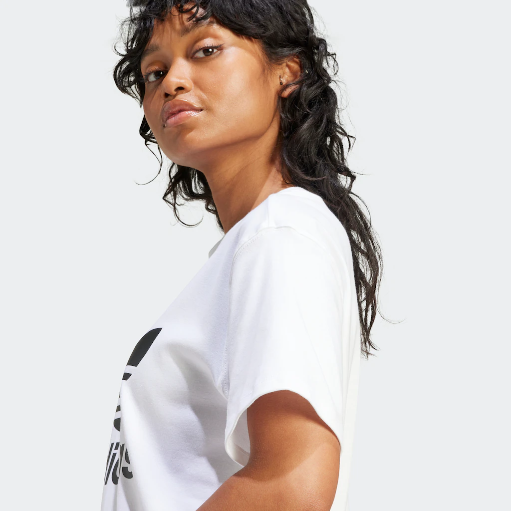 Adidas Originals T-Shirt »TREFOIL TEE« Basic Shirt Mit Großem Trefoil Logoprint