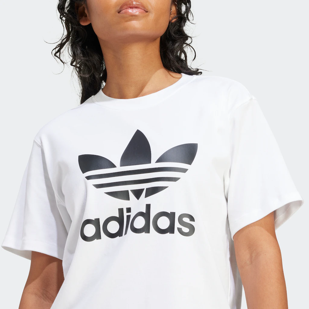 Adidas Originals T-Shirt »TREFOIL TEE« Basic Shirt Mit Großem Trefoil Logoprint
