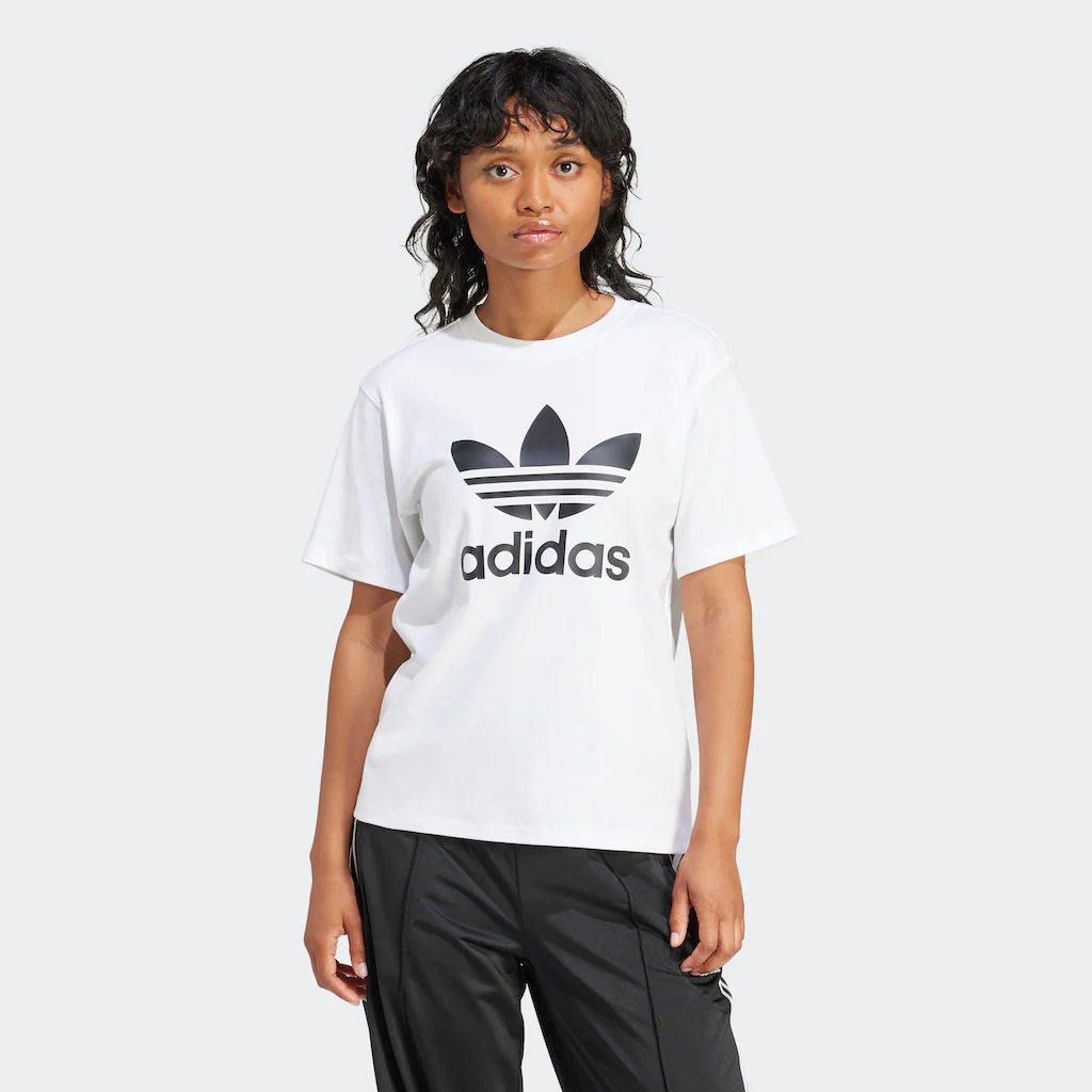 adidas Originals T-Shirt »TREFOIL TEE« Basic Shirt mit großem Trefoil Logoprint