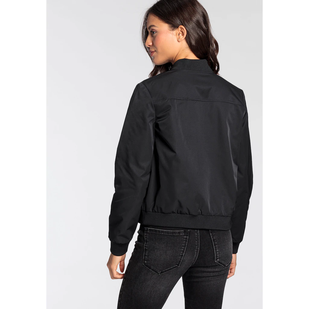 AJC Blouson Modischer Look Mit Rippkragen Praktische Eingrifftaschen