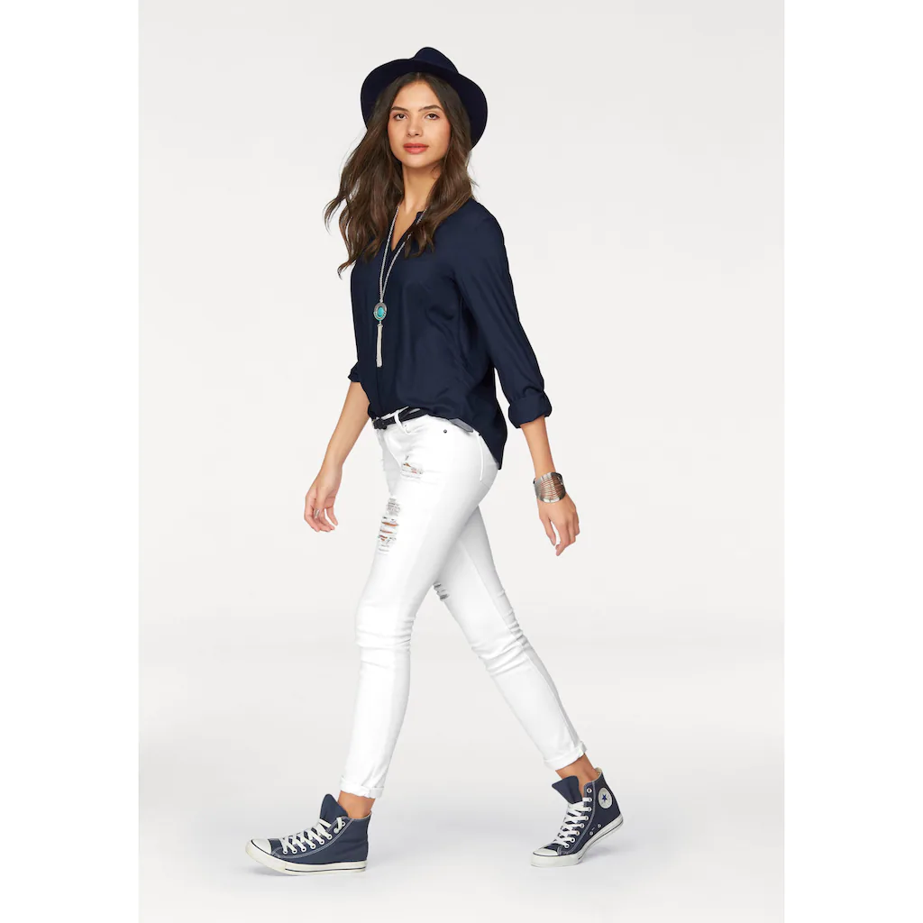 AJC Hemdbluse Aus Weich Fließender Viskose