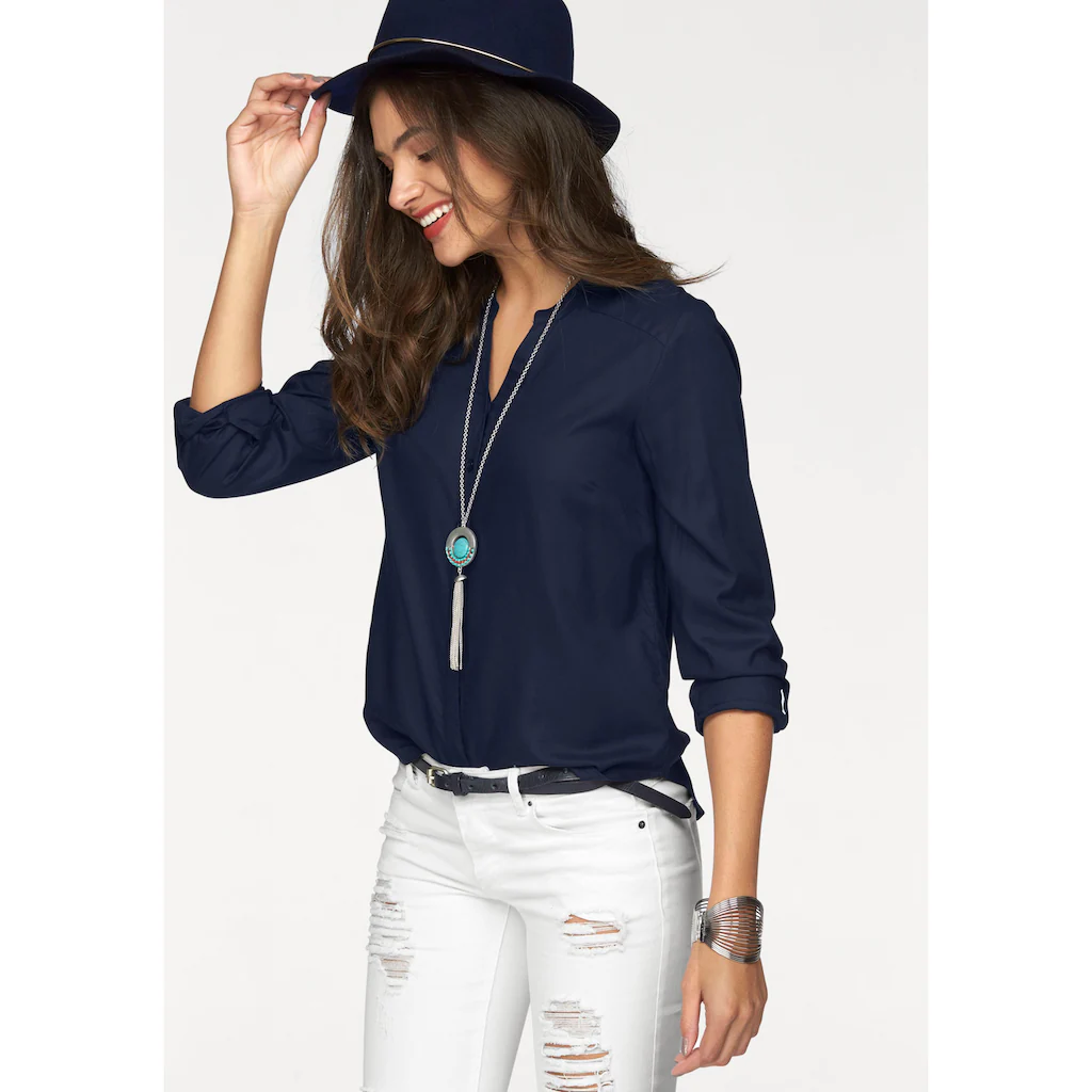 AJC Hemdbluse aus weich fließender Viskose