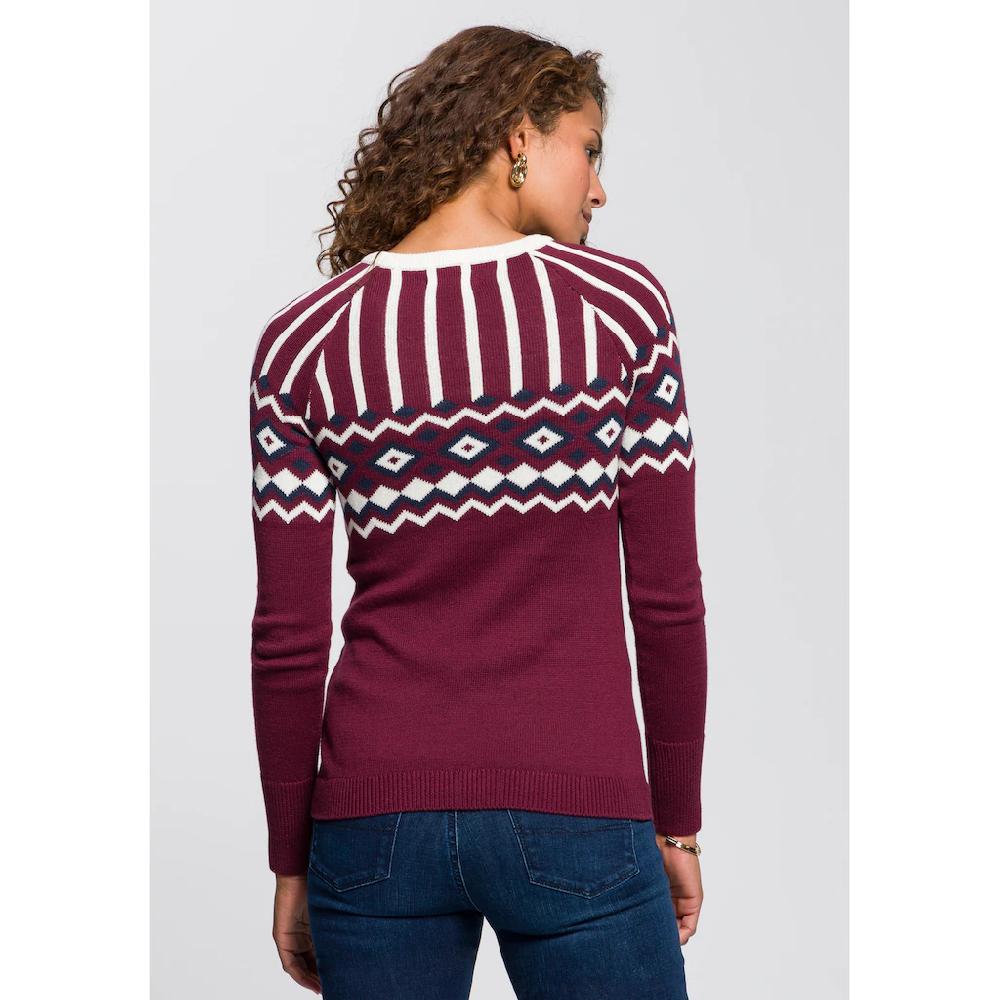AJC Jacquardpullover Mit Norwegermuster In Verschiedenen Farbvarianten
