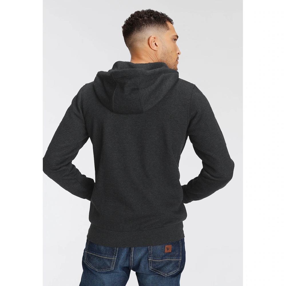 AJC Kapuzensweatjacke Mit Lederappltikationen An Den Eingriffstaschen ▷ Bestellen