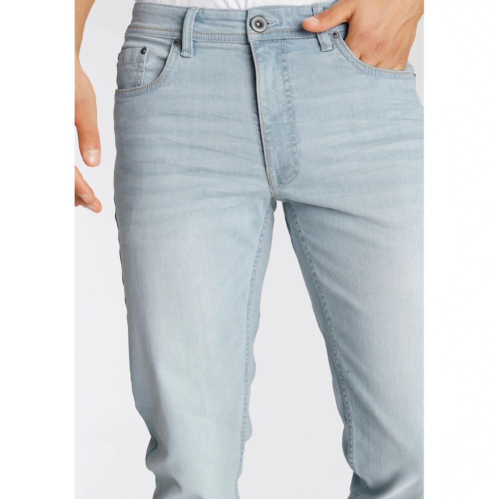 AJC Straight-Jeans Gerade Geschnitten Used-Look-Waschung Niedrige Leibhöhe ▷ Kaufen