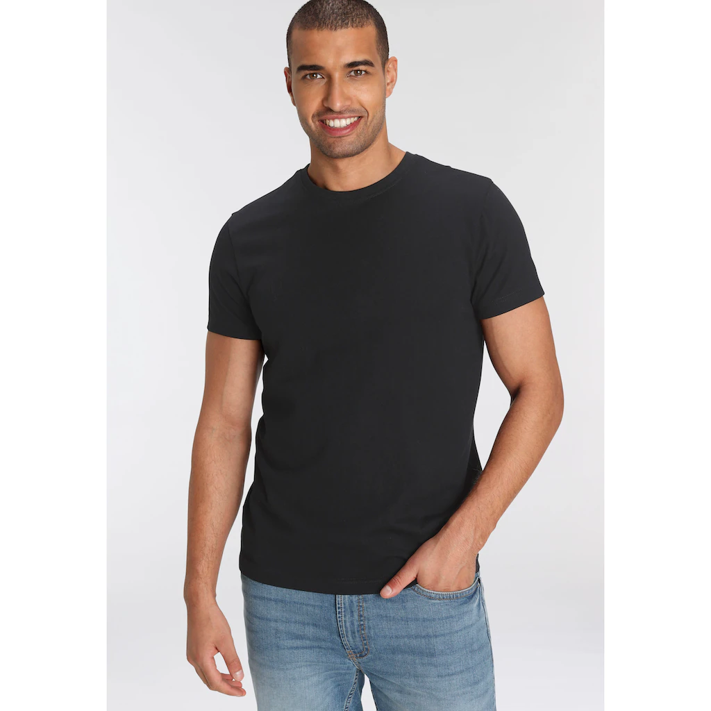 AJC T-Shirt (3er-Pack) Lockere Passform Basic-Stil