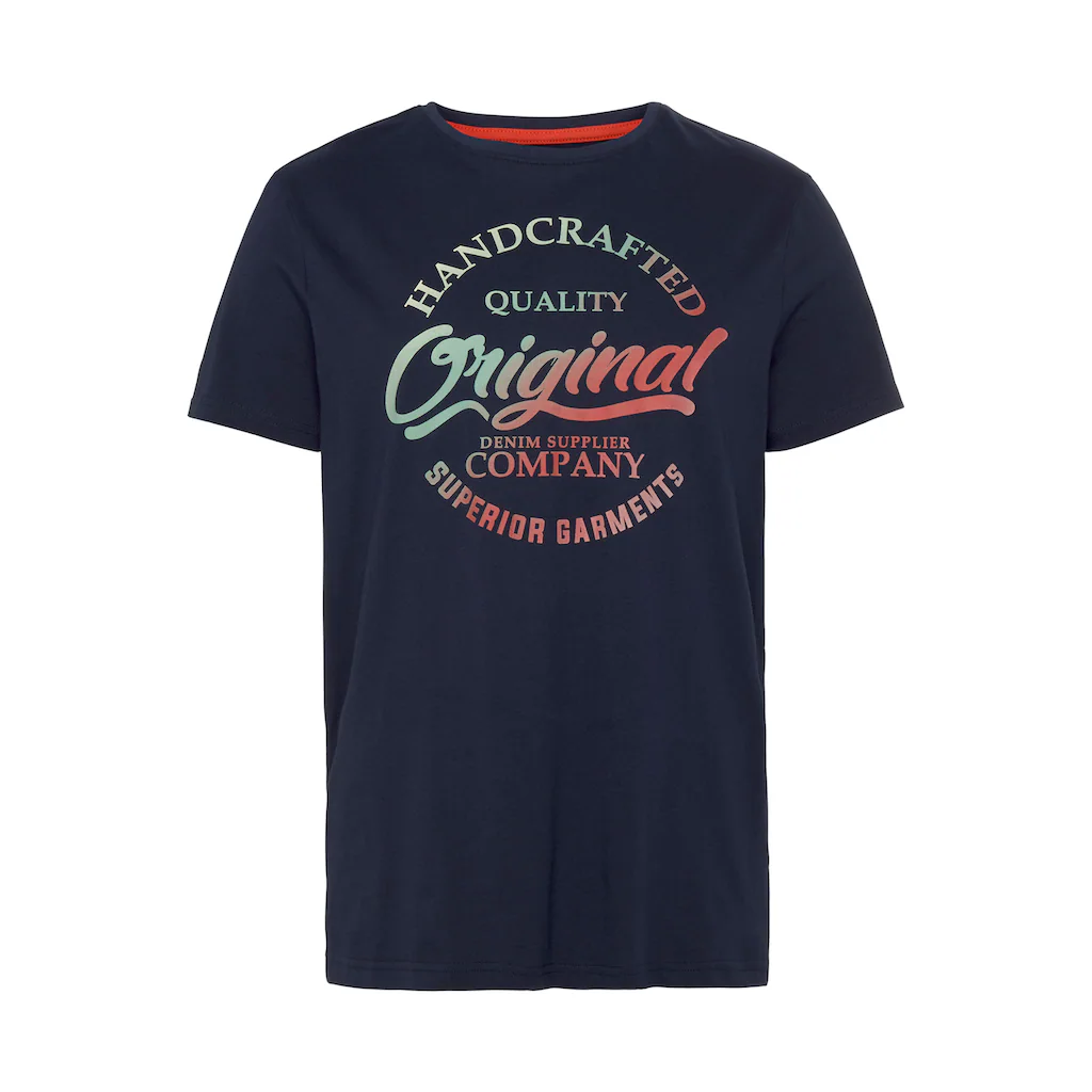 AJC T-Shirt Kurzärmelig Schmaler Schnitt Bedruckt Oder Unifarben ▷ Kaufen