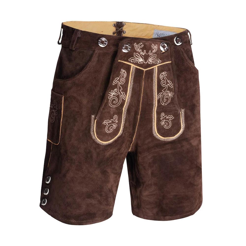 Alessandro Salvarini Trachtenlederhose »ASLederiio« Aus echtem Leder inkl. Träger ▷ bestellen