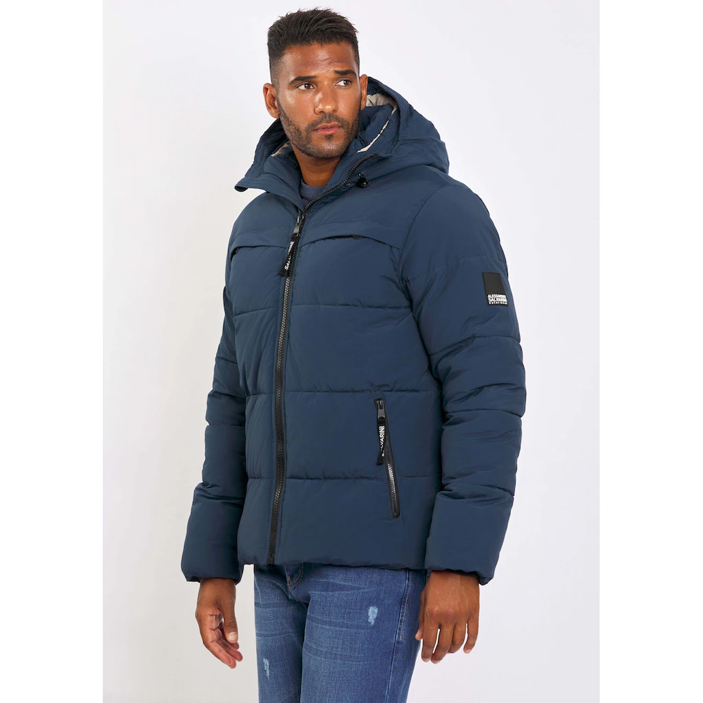 Alessandro Salvarini Winterjacke »ASDiego« Mit Extra Hohem Kragen Und Vielen Taschen ▷ Für