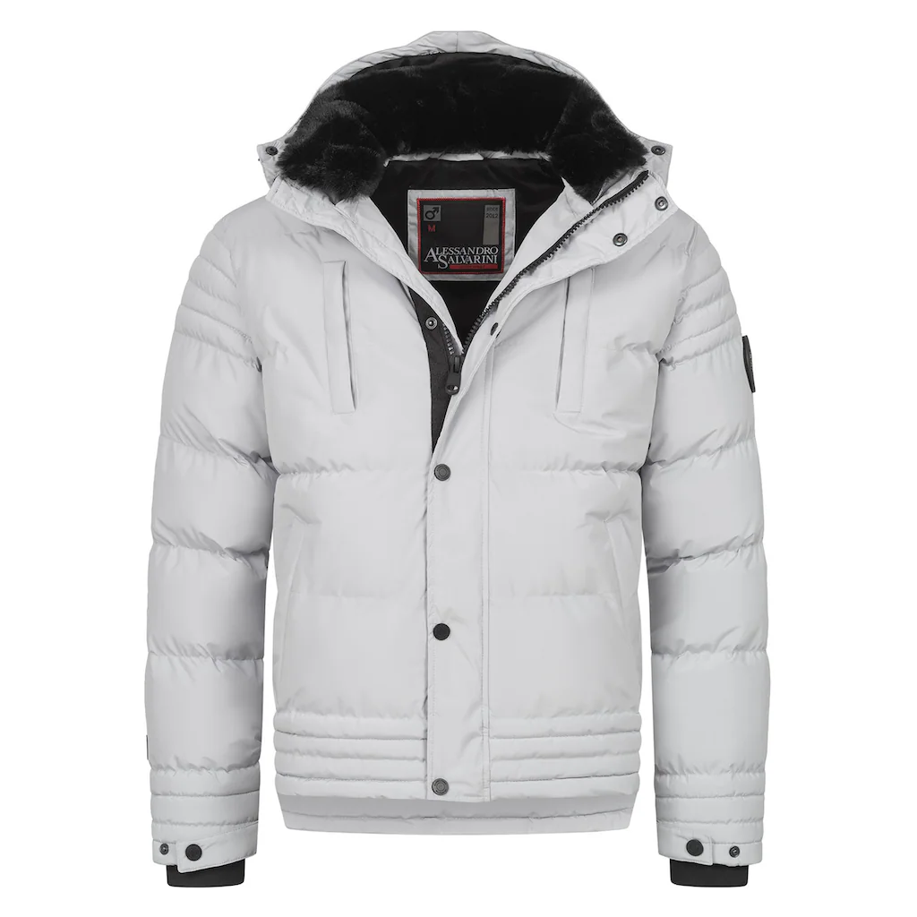 Alessandro Salvarini Winterjacke »ASFabiano« Mit Warmem Teddyfell Und Abnehmbarer Kapuze ▷ Für