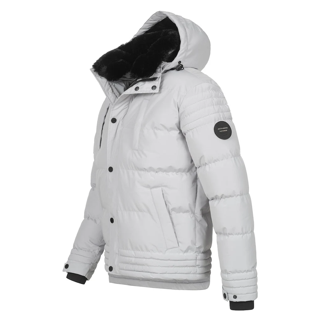 Alessandro Salvarini Winterjacke »ASFabiano« Mit Warmem Teddyfell Und Abnehmbarer Kapuze ▷ Für