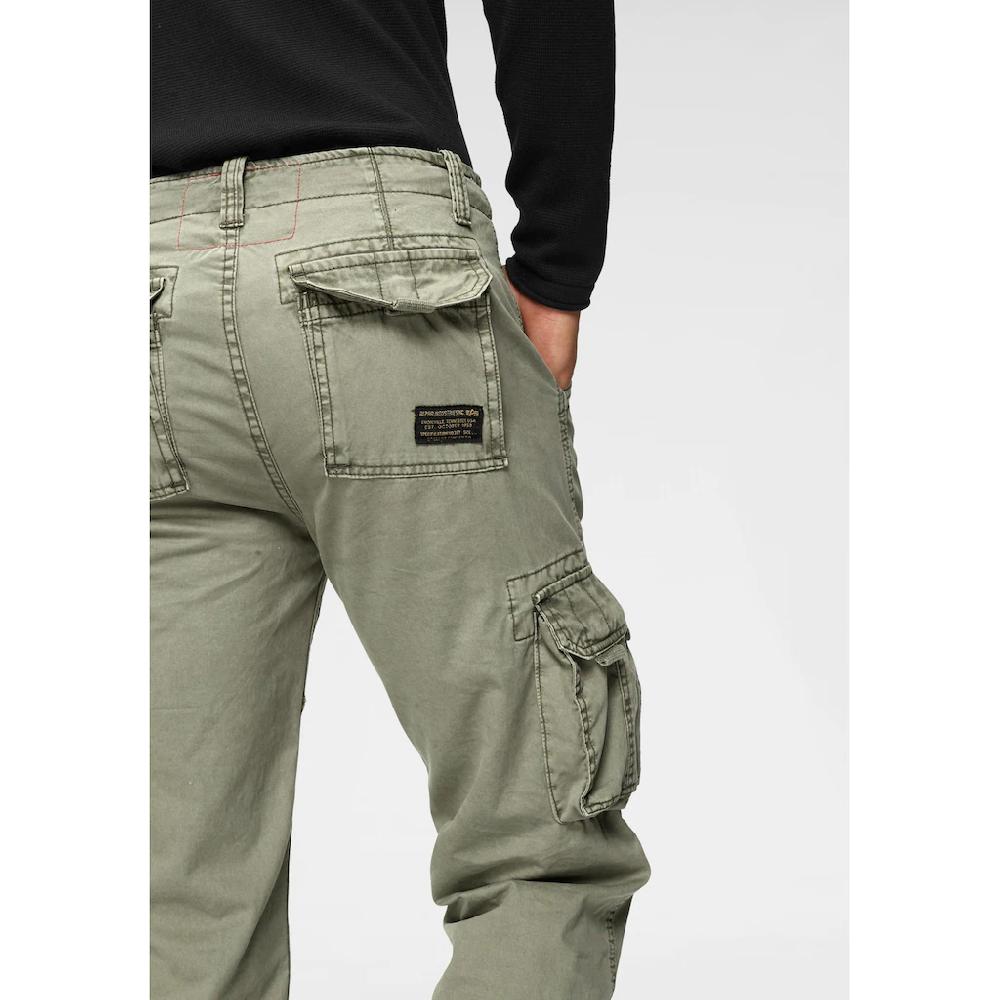 Alpha Industries Cargohose »Jet Pant« Mit Seitlichen Cargotaschen Und Kordelzug Am Beinabschluss ▷ Kaufen