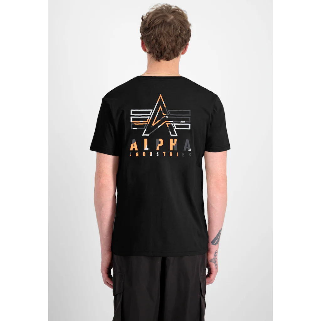 Alpha Industries Rundhalsshirt »Camo Logo Puff Print BP T«