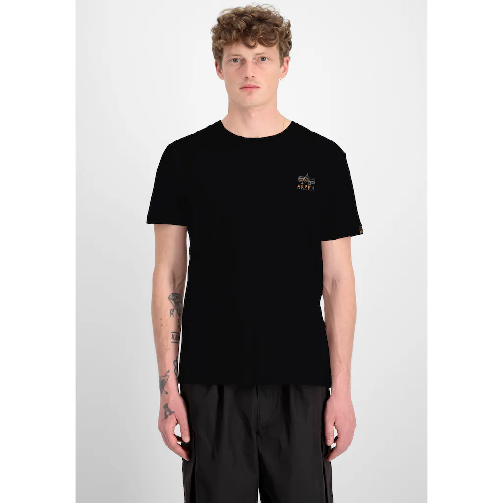 Alpha Industries Rundhalsshirt »Camo Logo Puff Print BP T«