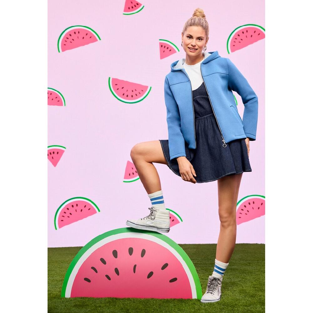 Amber & June Outdoorjacke »Amber & June Übergangsjacke Mit Kapuze« Mit Kapuze