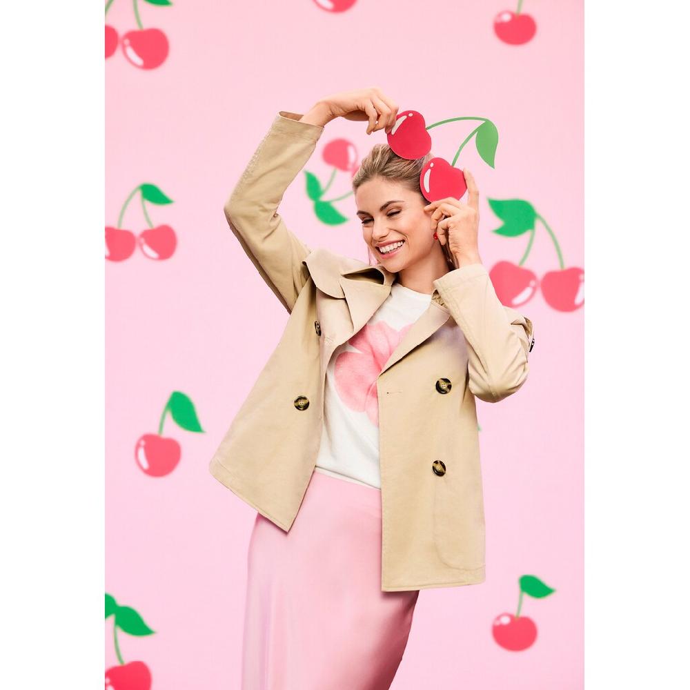 Amber & June Sommerjacke »Amber & June Sommerjacke Mit Kragen«