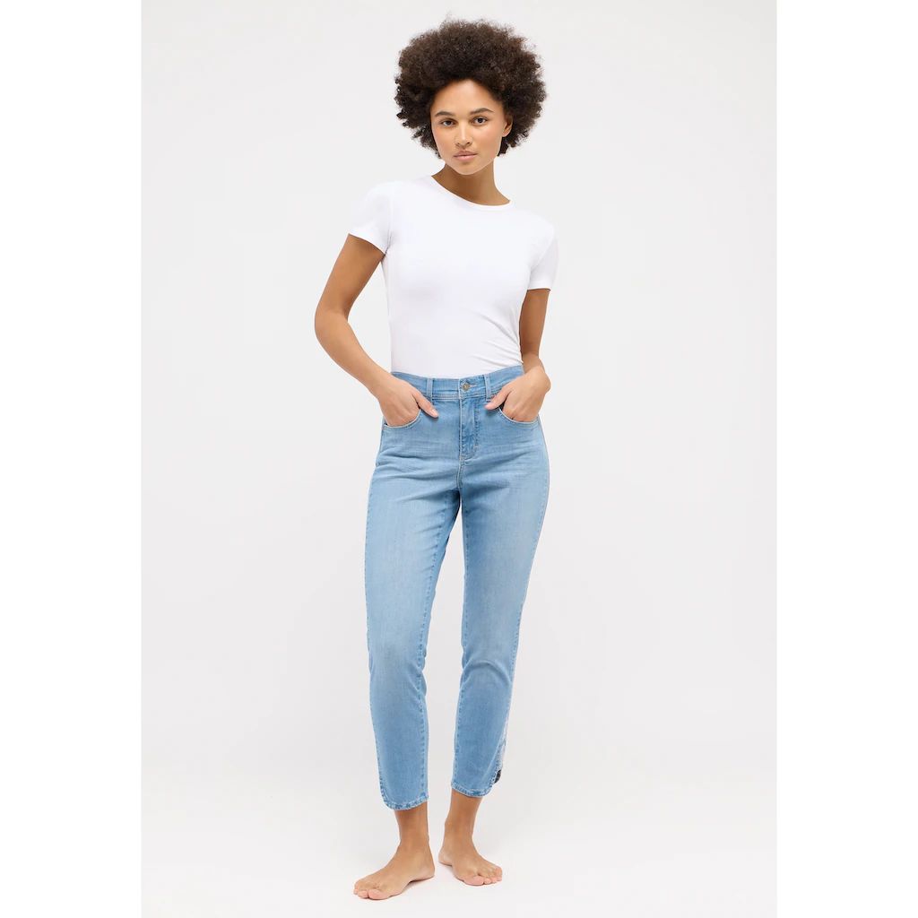 ANGELS Ankle-Jeans »ORNELLA SPARKLE« Mit Glitzersteinchen Applikation