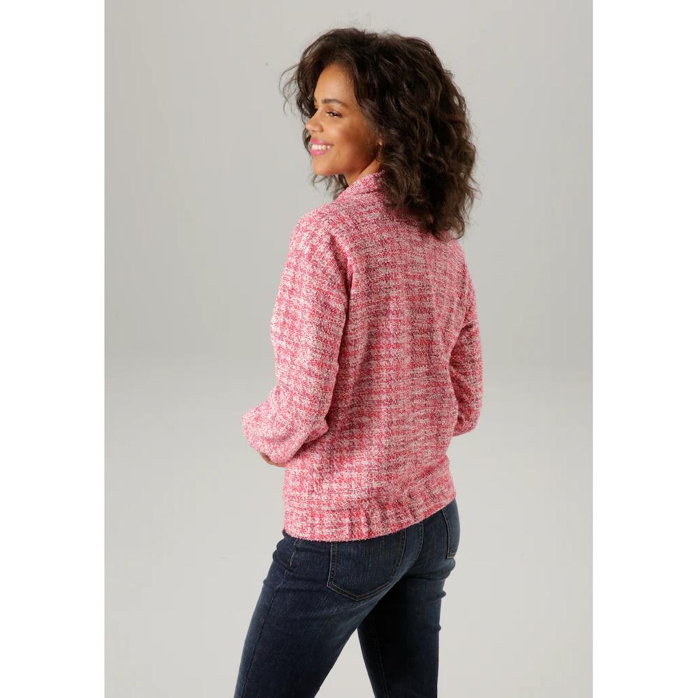 Aniston CASUAL Blouson Aus Melierter Bouclé-Jacquard-Qualität