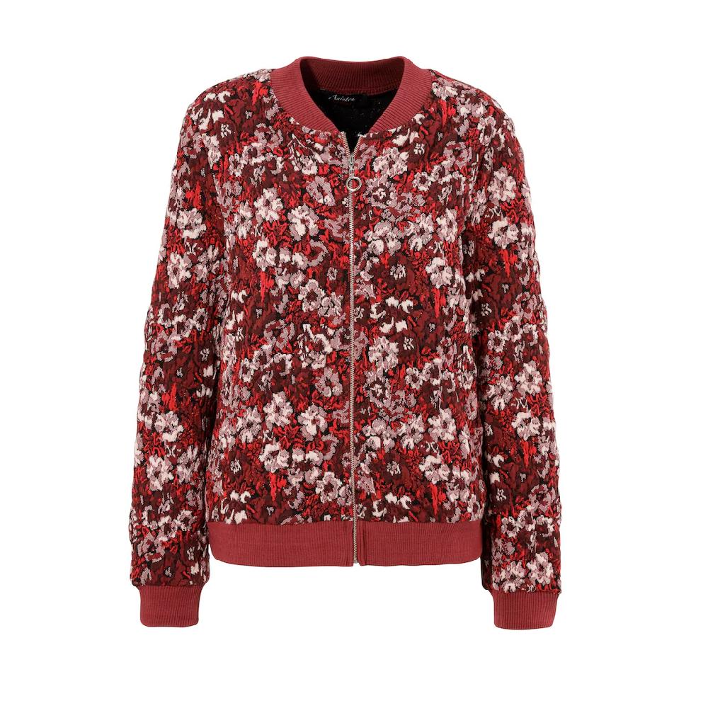 Aniston CASUAL Blouson Mit Kunstvollem Blumenmuster - Jedes Teil Ein Unikat