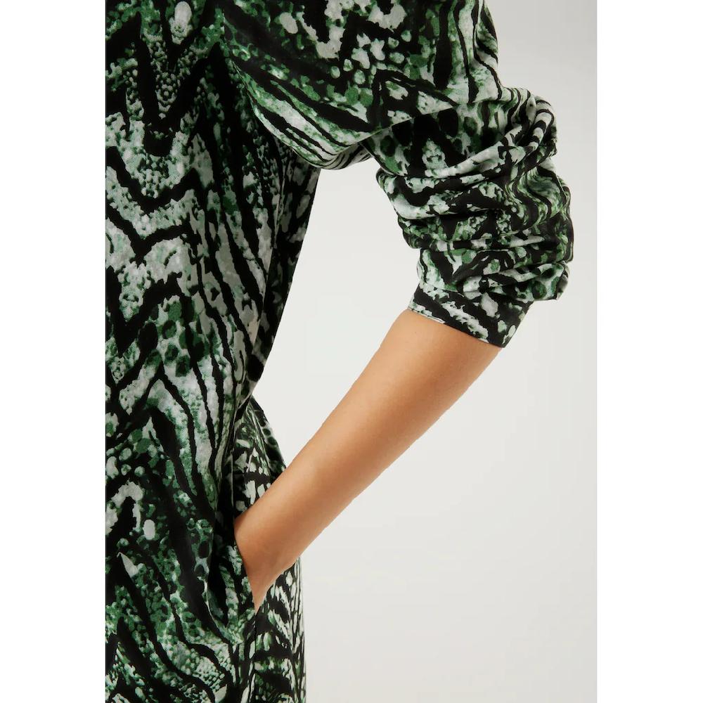 Aniston CASUAL Blusenkleid Im Extravaganten Animal-Print- Jedes Teil Ein Unikat
