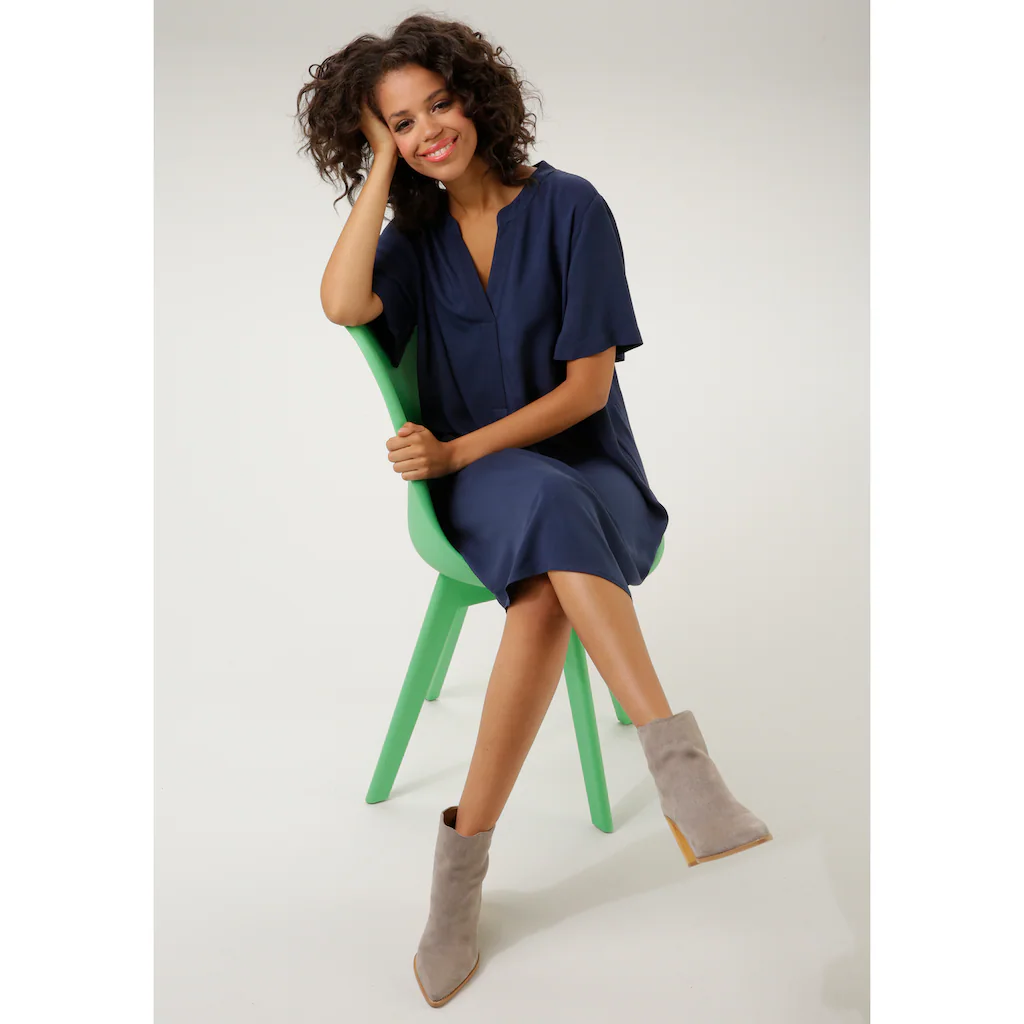 Aniston CASUAL Blusenkleid In Trendigen Farben