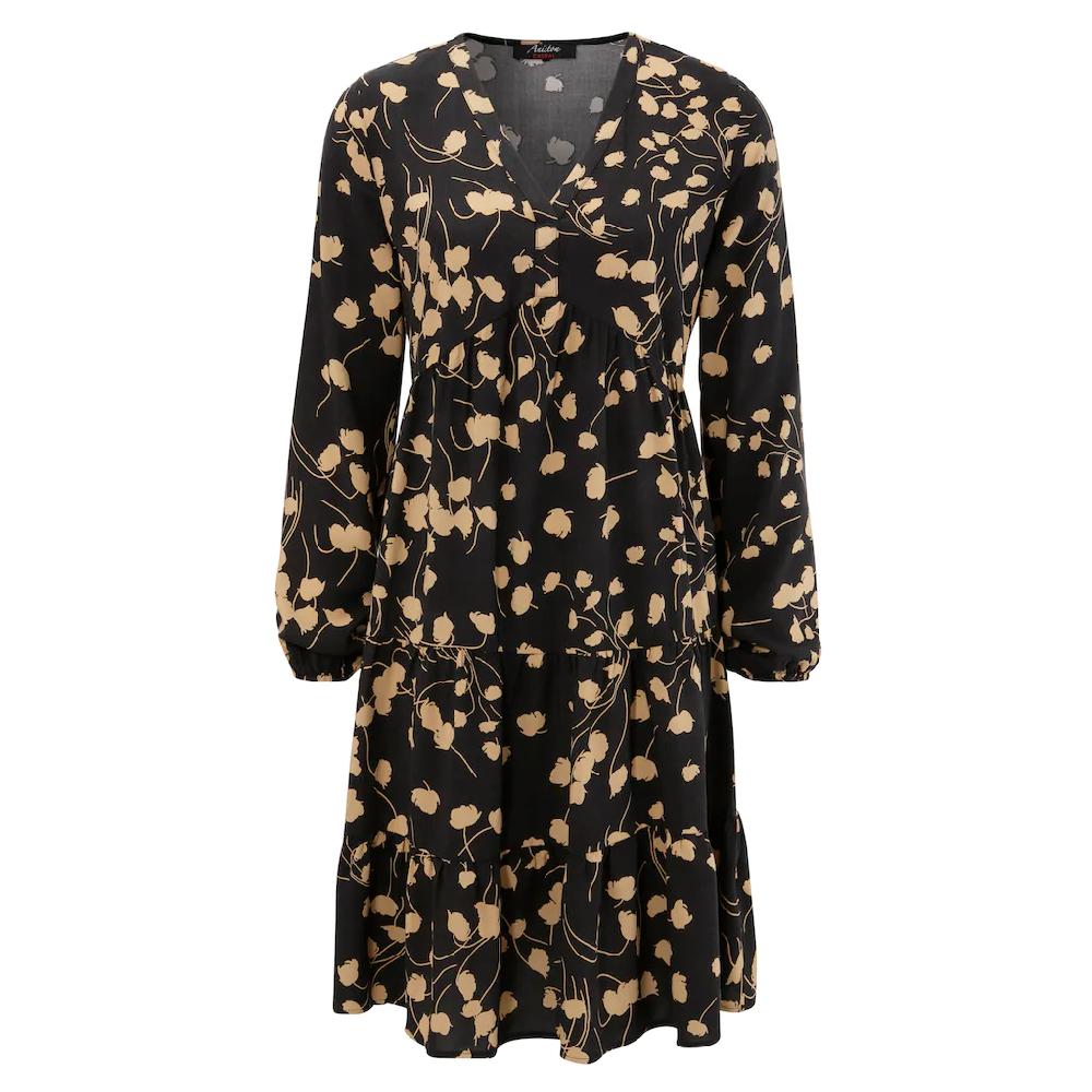 Aniston CASUAL Blusenkleid Mit Graphischem Blumendruck
