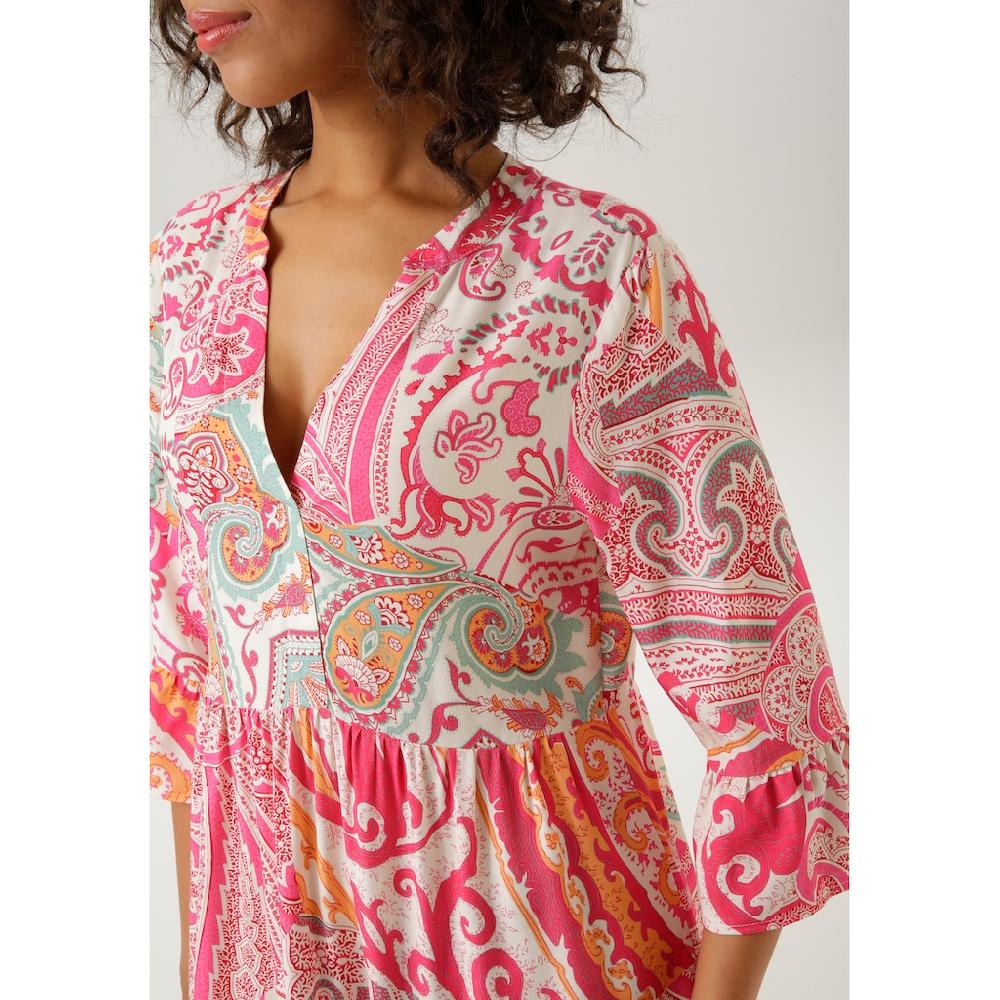Aniston CASUAL Blusenkleid Mit Großflächigem Paisley-Druck