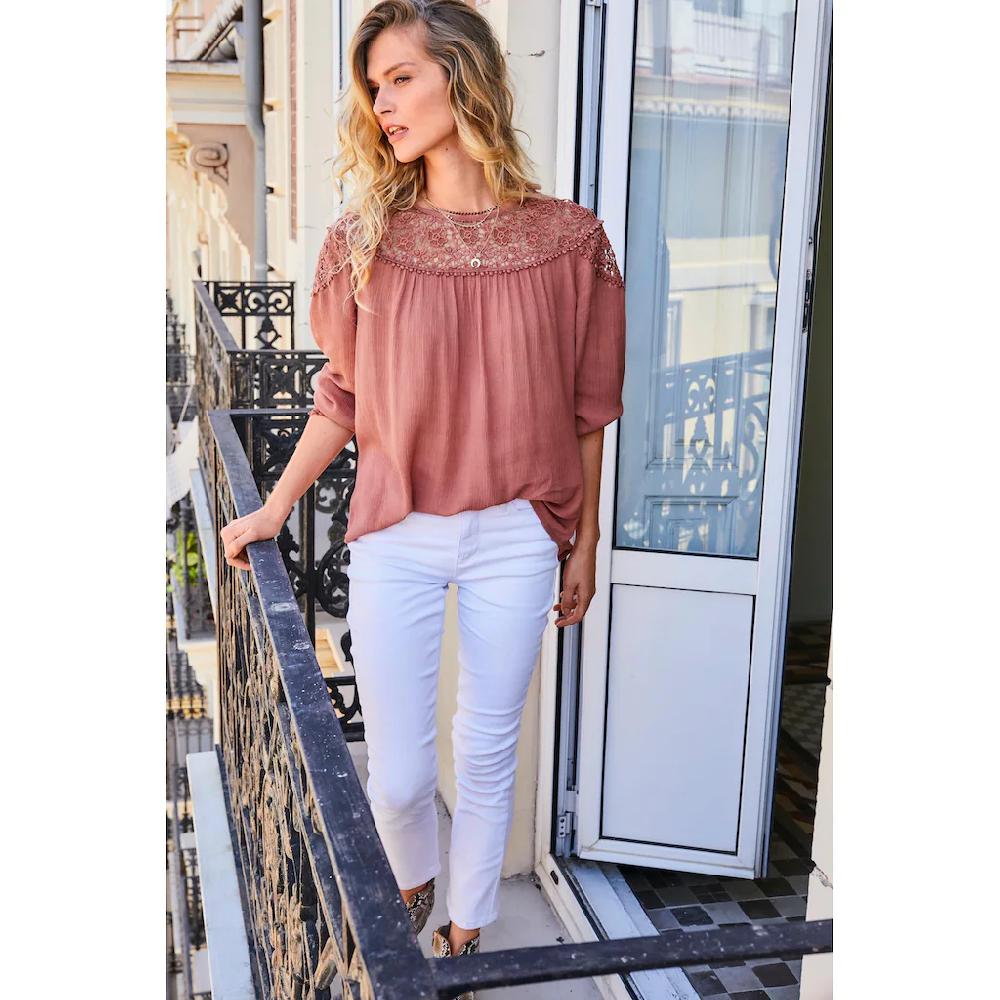 Aniston CASUAL Bootcut-Jeans In Knöchelfreier Länge