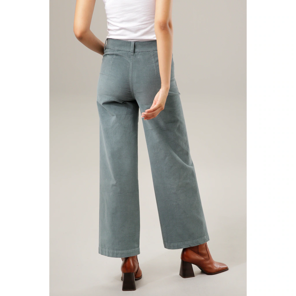 Aniston CASUAL Cordhose In Angesagter Hight-waist-Form