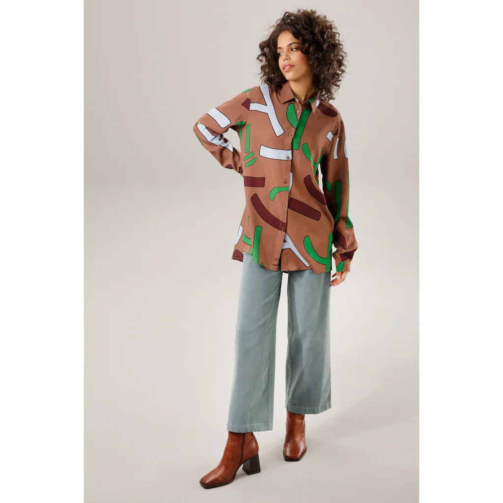 Aniston CASUAL Cordhose In Angesagter Hight-waist-Form