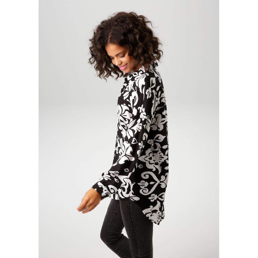 Aniston CASUAL Hemdbluse Mit Fantasievollem Großflächigen Druck - NEUE KOLLEKTION