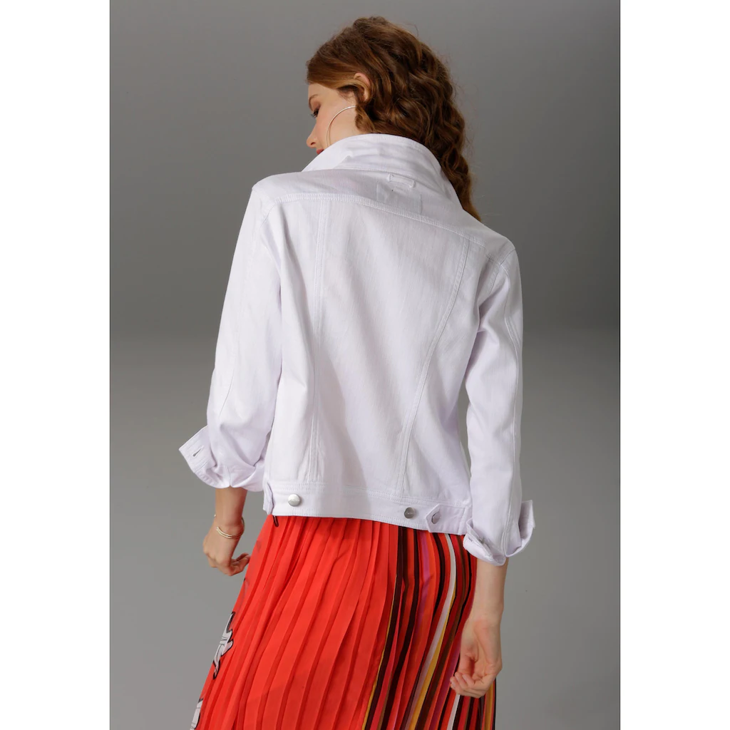 Aniston CASUAL Jeansjacke In Zartem Pastell