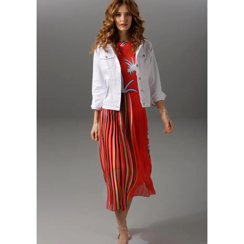 Aniston CASUAL Jeansjacke In Zartem Pastell