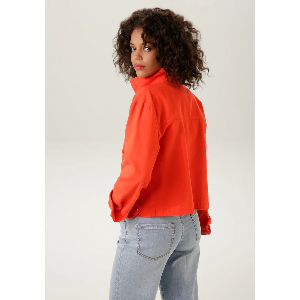 Aniston CASUAL Jeansjacke Mit Tonigen Knöpfen Zu Schließen
