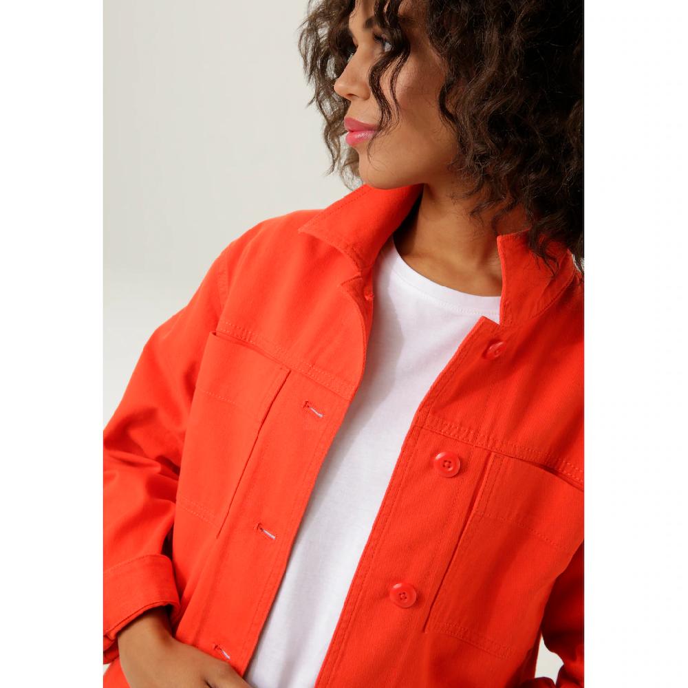 Aniston CASUAL Jeansjacke Mit Tonigen Knöpfen Zu Schließen