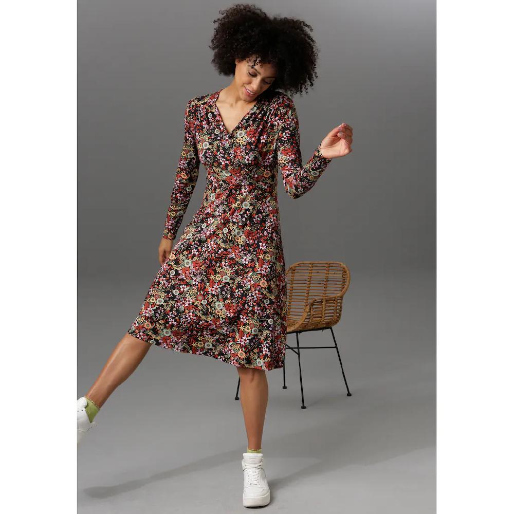 Aniston CASUAL Jerseykleid In Wickel-Optik