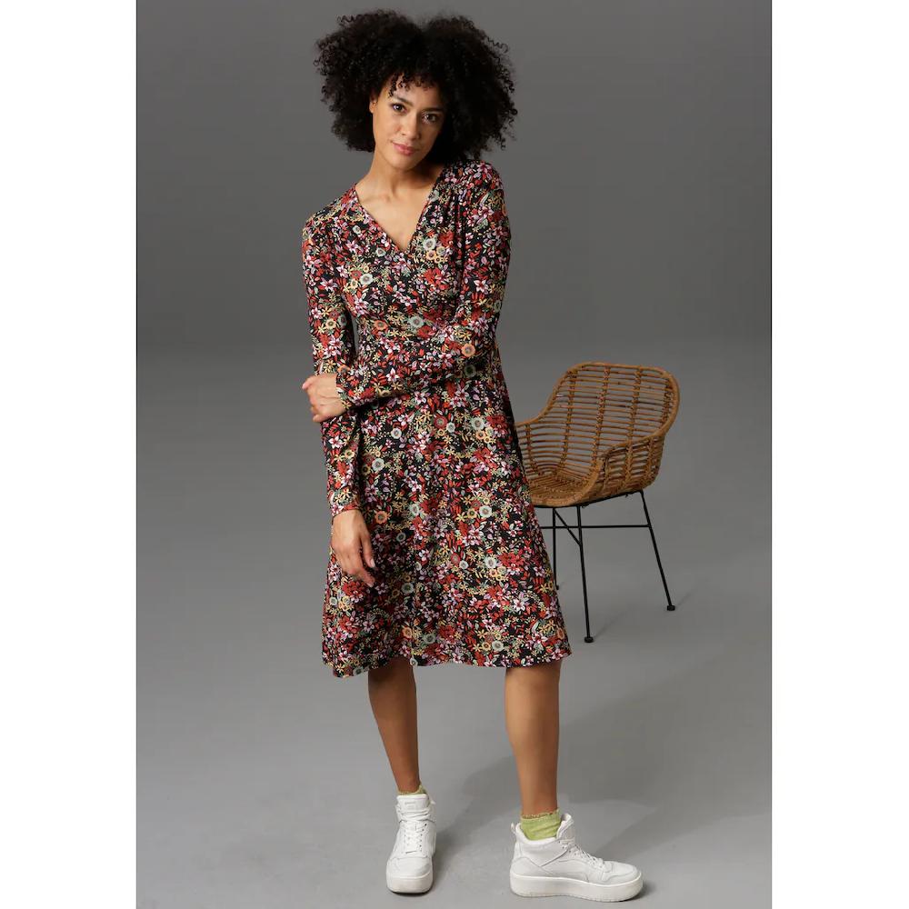 Aniston CASUAL Jerseykleid in Wickel-Optik