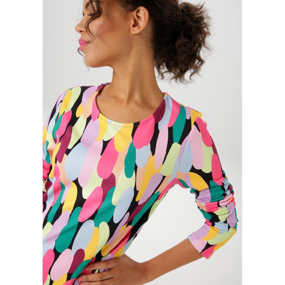 Aniston CASUAL Jerseykleid Mit Farbenfrohen Grafischen Druck - NEUE KOLLEKTION