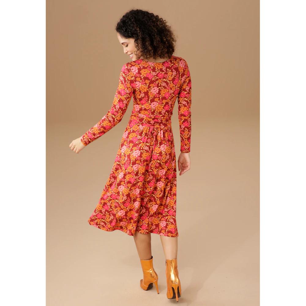 Aniston CASUAL Jerseykleid Mit Romantischem Blumendruck