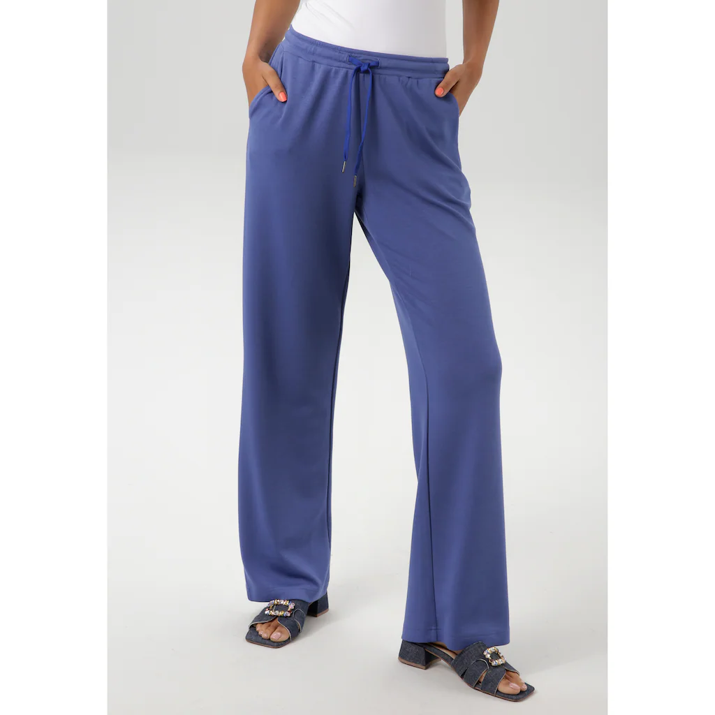 Aniston CASUAL Jogginghose aus super weicher elastischer Jersey-Qualität - NEUE KOLLEKTION